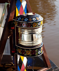Image showing Hand painted traditional decorated driving lamp