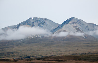 Image showing New Zealand hills over a lake