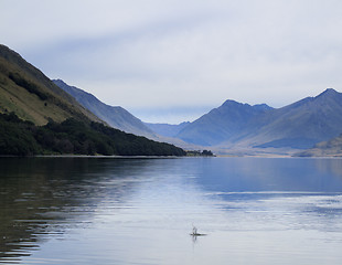 Image showing Queenstown and Remarkables range