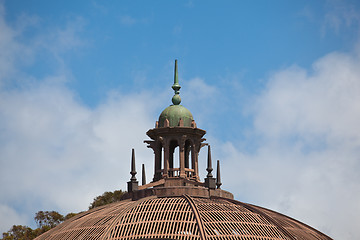 Image showing Detail of dome on top of Botanical Building