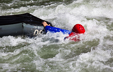 Image showing White water kayaking