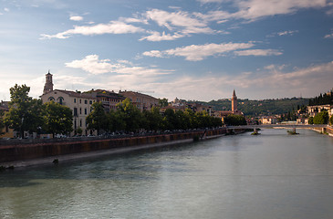 Image showing River front in Verona