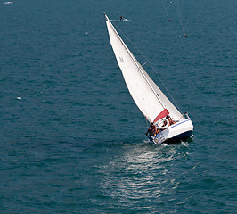 Image showing Yacht off Malcesine