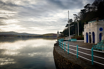 Image showing Winter scene at Portmeirion in Wales