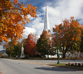 Image showing Manchester Vermont in Fall