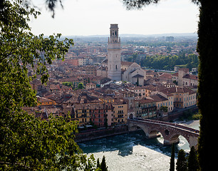 Image showing Aerial view of Verona