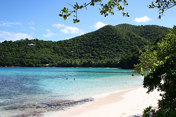 Image showing Beach and Bay on the Caribbean island of St John