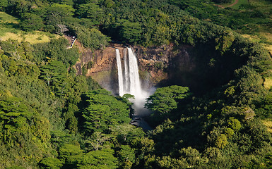 Image showing Wailua Falls near Lihue in Kauai