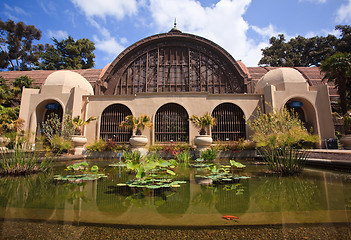 Image showing Botanical Building in Balboa Park in San Diego
