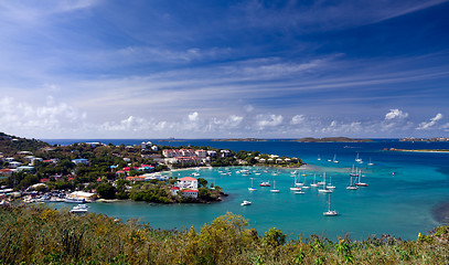 Image showing Entering Cruz Bay on St John