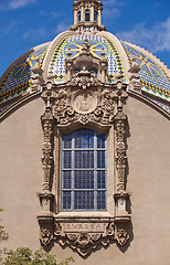 Image showing California Dome from Gardens in Balboa Park