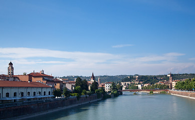 Image showing River front in Verona