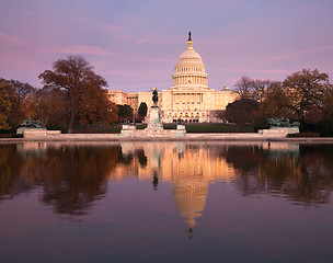 Image showing Evening light on the Capital Building