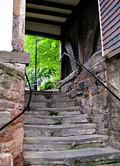 Image showing Stone steps in Shrewsbury