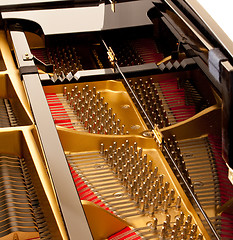 Image showing Inside grand piano