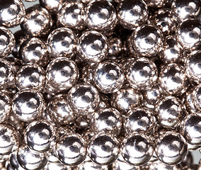 Image showing Ball bearings illuminated by white lights