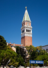 Image showing Bell Tower at St Mark's Square