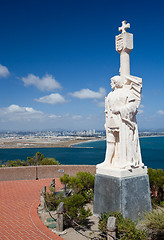 Image showing Cabrillo monument and San Diego