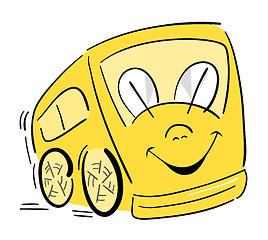 Image showing Happy School Bus