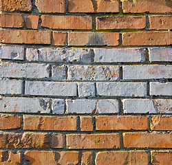 Image showing Red brick wall background.