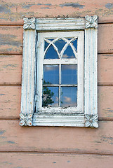 Image showing Ancient wood window 