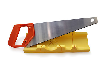 Image showing Miter-Box and Saw