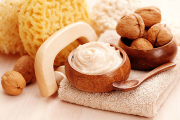 Image showing walnut body scrub