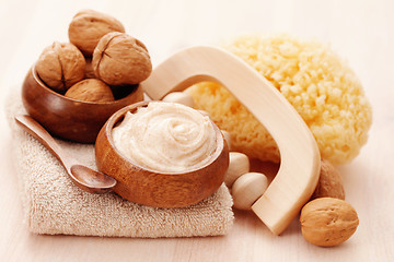 Image showing walnut body scrub