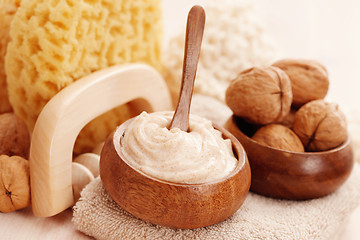 Image showing walnut body scrub