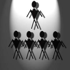 Image showing teambuilding in light