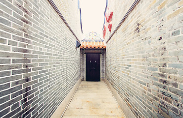 Image showing Traditional Chinese architecture, long corridor