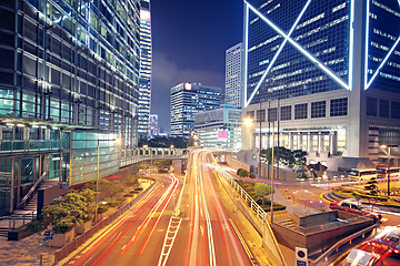 Image showing Traffic speed at night