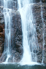 Image showing Close-up of waterfall 