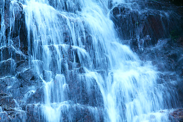 Image showing Close-up of waterfall 