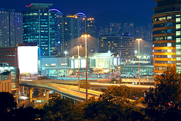 Image showing highway through downtown in Hong Kong 