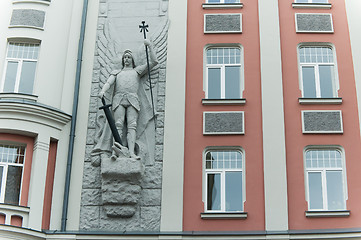 Image showing Facade of the ancient house in Riga