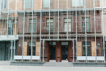 Image showing Facade of the ancient house in Riga