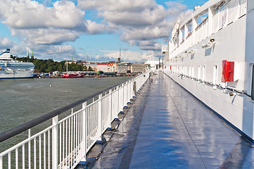 Image showing Deck of the ship