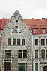 Image showing Facade of the ancient house in Tallinn