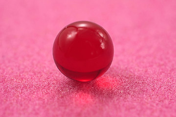 Image showing Red transparent sphere