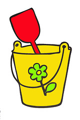 Image showing Beach Bucket And Spades