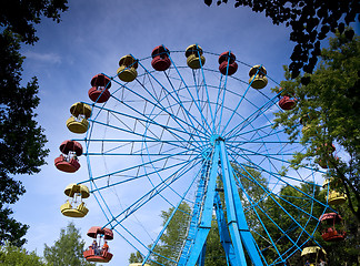 Image showing ferris wheel rotation