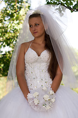 Image showing Bride with bouquet