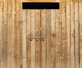 Image showing wooden doors