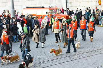 Image showing HELSINKI, FINLAND - NOVEMBER 20: Traditional Christmas Street op