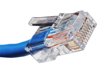 Image showing RJ45 plug with cable