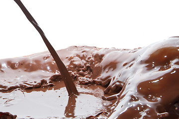 Image showing pouring chocolate