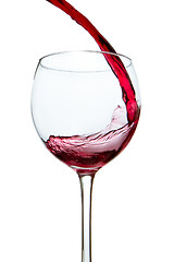 Image showing pouring red wine 