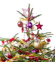 Image showing decorated christmas tree