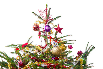 Image showing decorated christmas tree